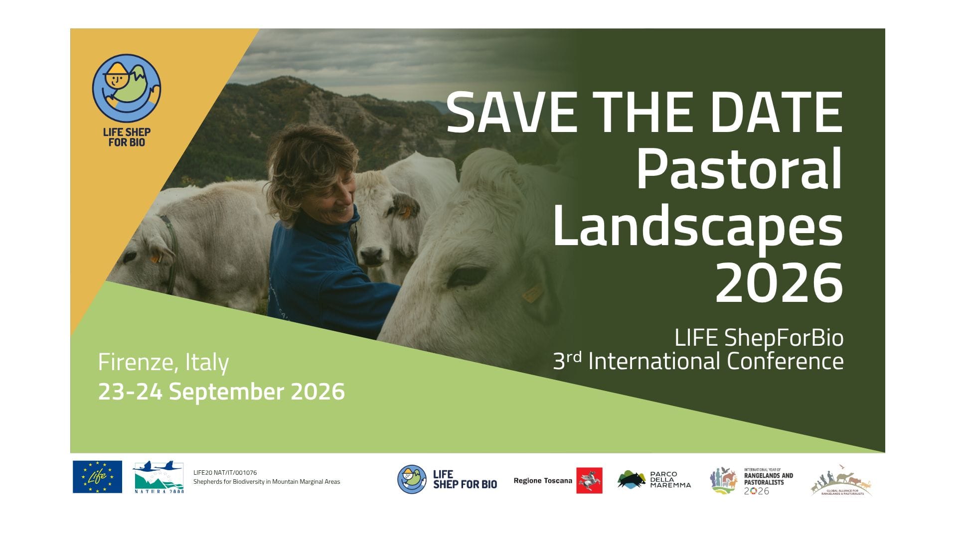 Terza conferenza internazionale LIFE ShepForBio: Paesaggi pastorali 2026. Ecco a voi il programma