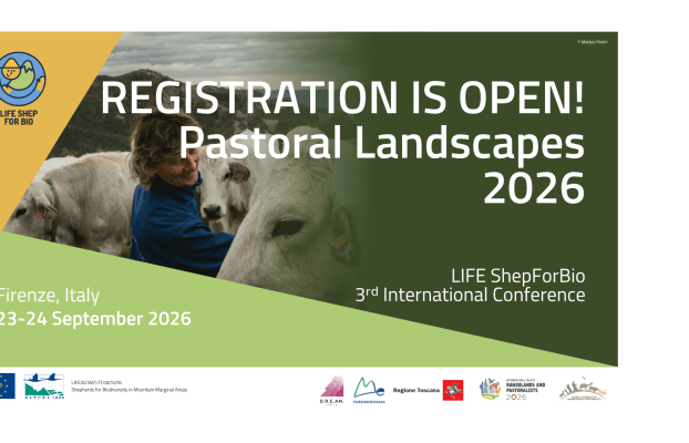 Terza conferenza internazionale LIFE ShepForBio: Paesaggi pastorali 2026. Ecco a voi il programma