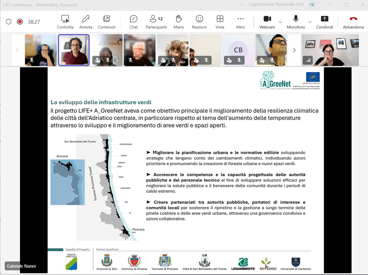 Networking tra LIFE terrAmare e LIFe A_GreeNet per aree costiere più resilienti al cambiamento climatico